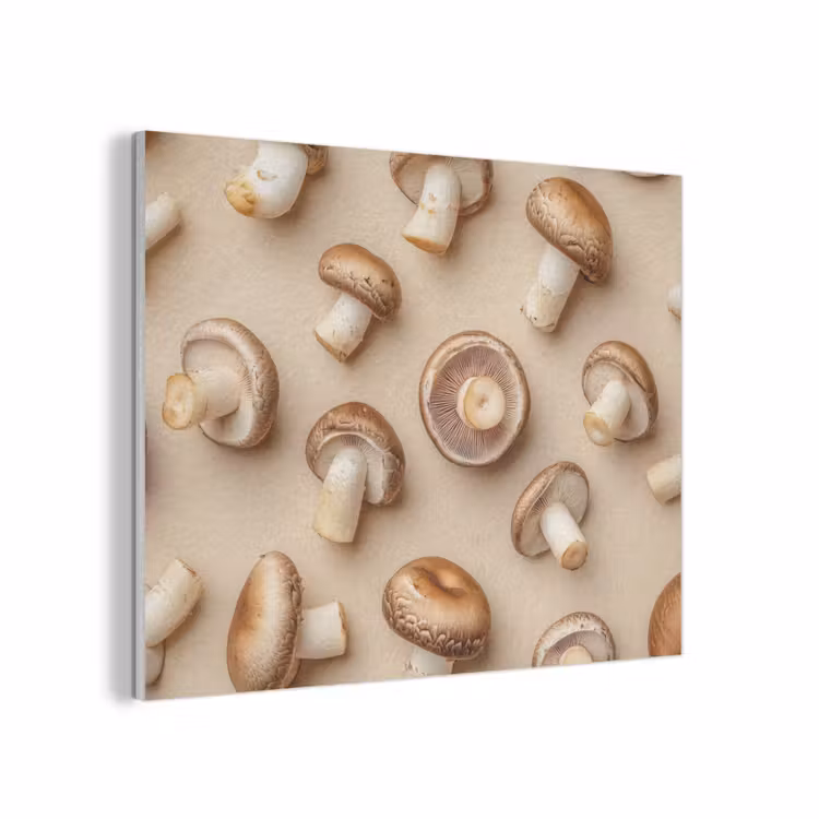 Kastanje Champignons - Beige PET vilt klein -3d
