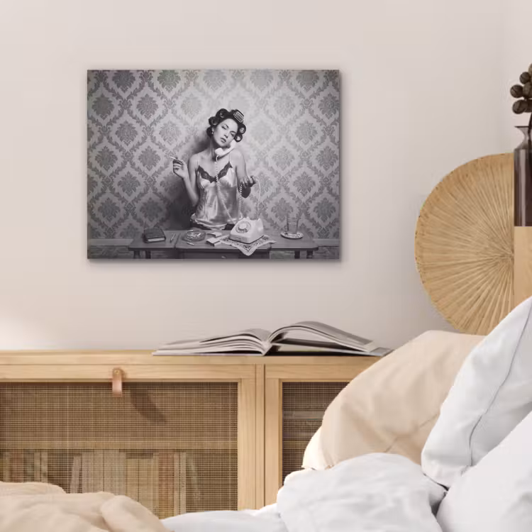 Chic - Vrouw - Zwart - Wit PET vilt klein -sfeer3