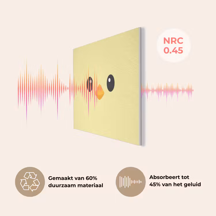 Kuiken - Vrolijk - Geel - Minimalistisch PET vilt klein -USP_NL