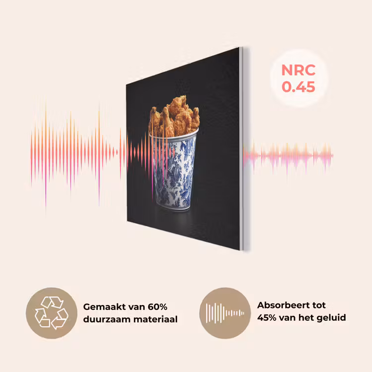 Kip - Bucket - Delfts blauw - Lekker PET vilt klein -USP_NL