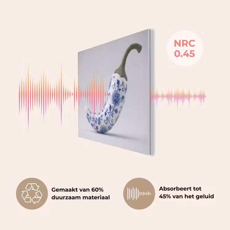 Chilipeper - Keramiek - Blauw PET vilt klein -USP_NL