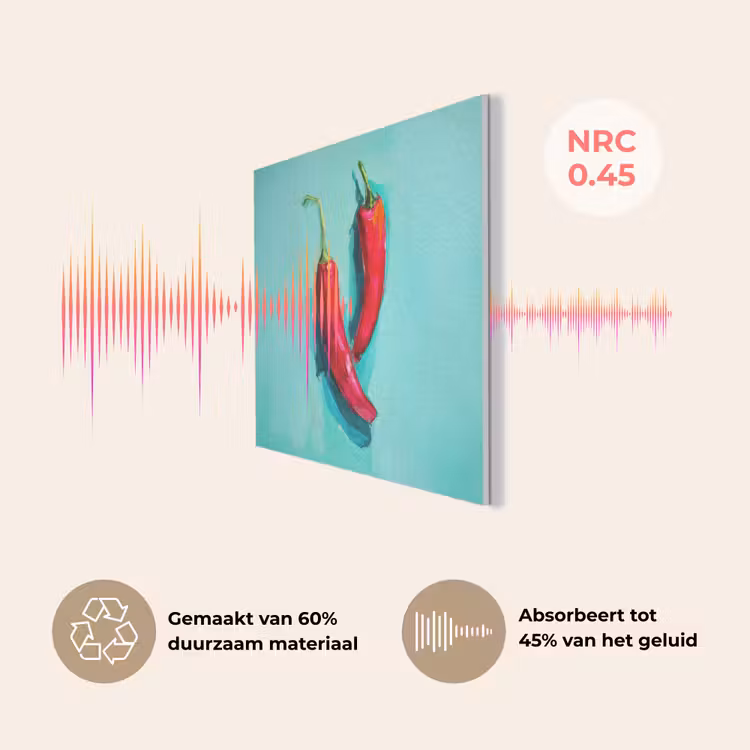 Chilipepers - Geverfd - Rood PET vilt klein -USP_NL