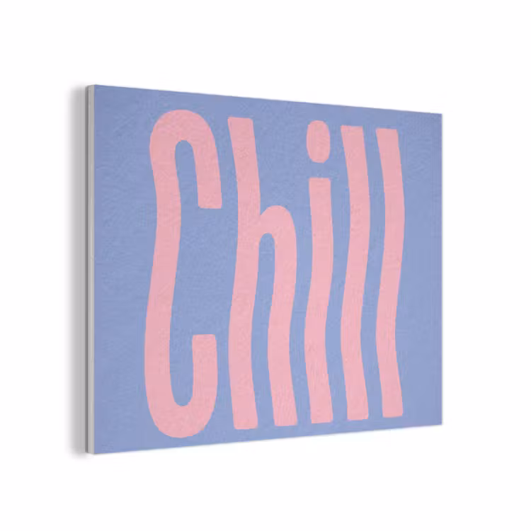 Chill - Roze - Blauw - Golvend PET vilt klein -3d