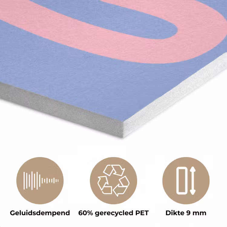 Chill - Roze - Blauw - Golvend PET vilt klein -closeup_NL