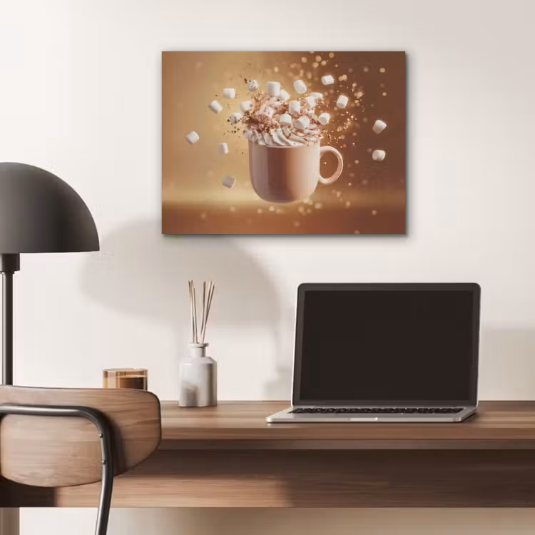 Chocomelk - Drinken - Warm - Bruin PET vilt klein -sfeer5