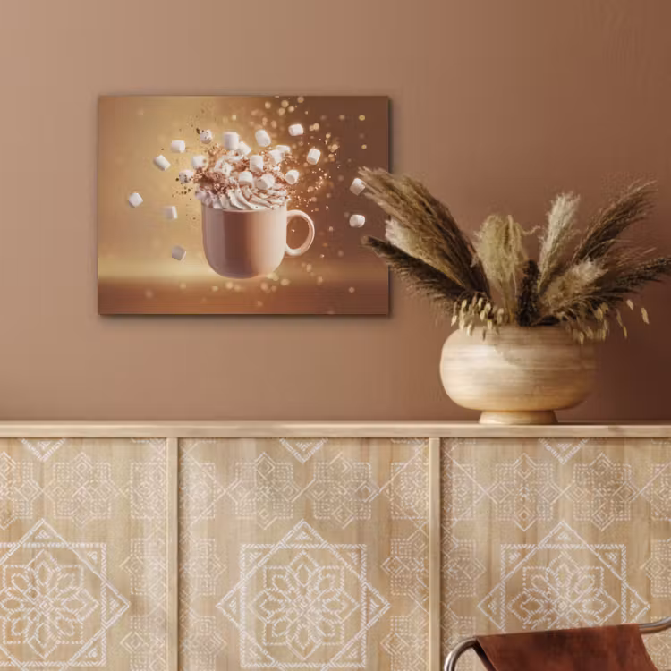 Chocomelk - Drinken - Warm - Bruin PET vilt klein -sfeer4