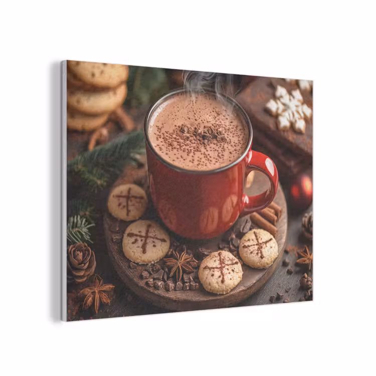 Chocolademelk - Mok - Winter - Kerst - Gezelligheid PET vilt klein -3d