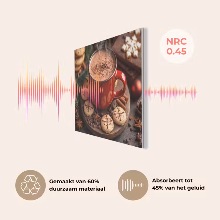 Chocolademelk - Mok - Winter - Kerst - Gezelligheid PET vilt klein -USP_NL