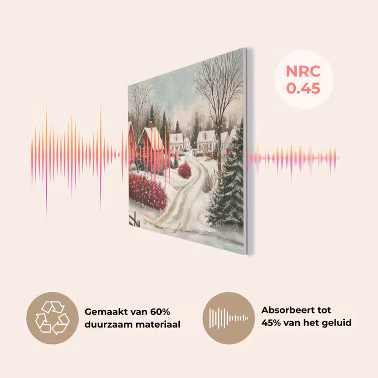 Kerstsfeer - Landelijk - Rood PET vilt klein -USP_NL