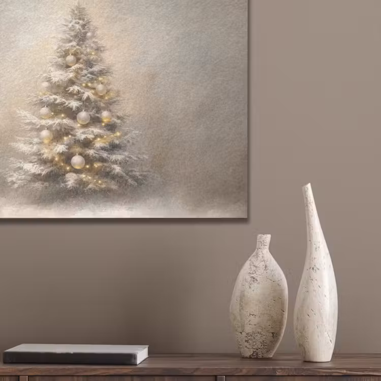 Kerst - kerstboom - Sneeuw - Art PET vilt klein -sfeer6_closeup