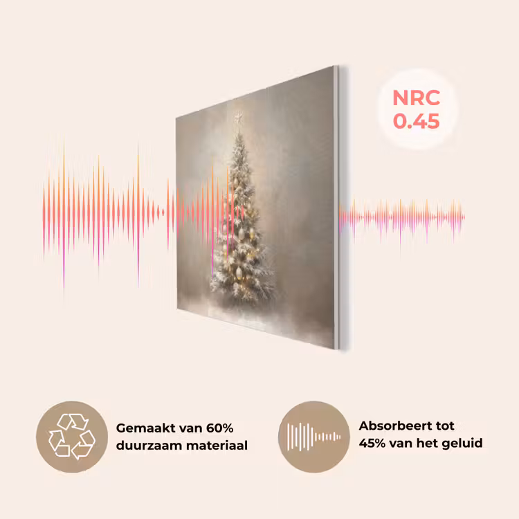 Kerst - kerstboom - Sneeuw - Art PET vilt klein -USP_NL
