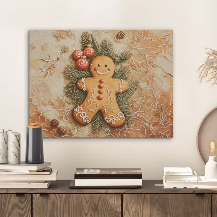 Kerstmis - Koekje - Poppetje - Speculaas PET vilt klein -sfeer1
