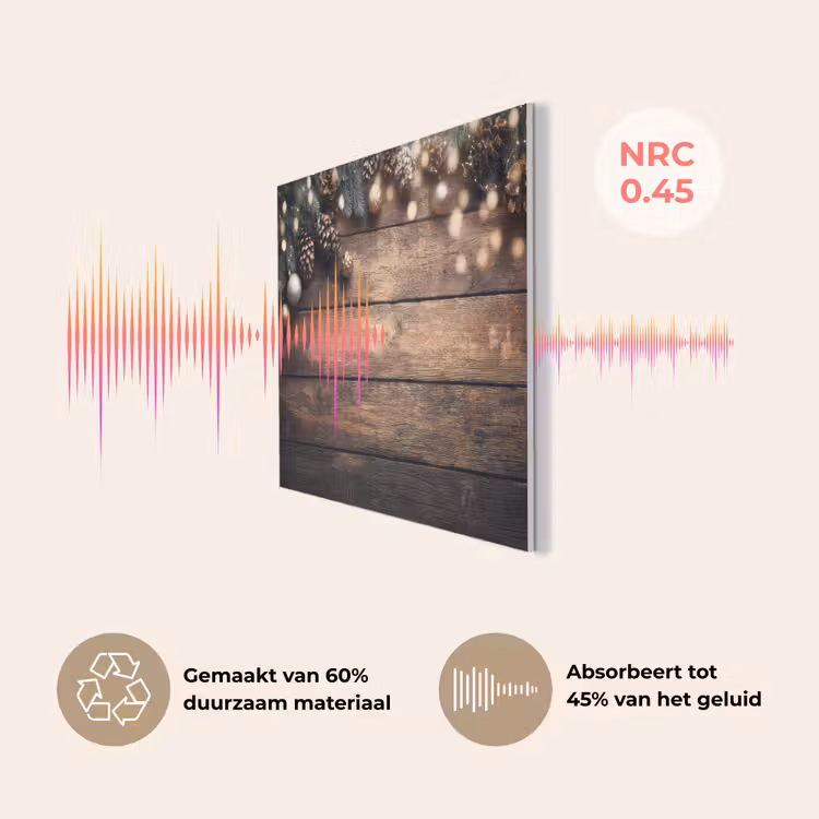 Kerstdecoratie - Houten - Dennenappel - Bruin PET vilt klein -USP_NL