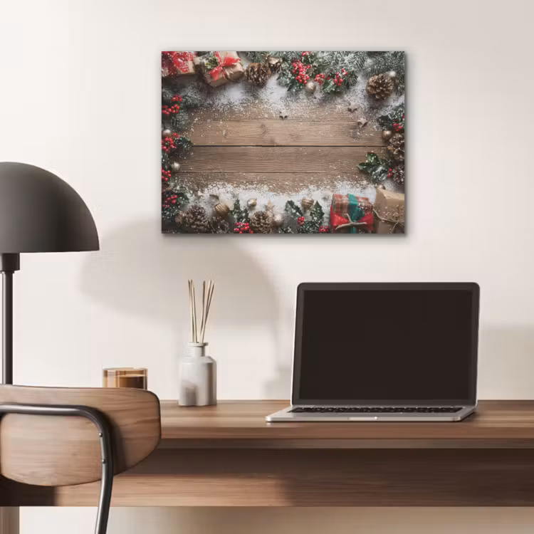 Kerstdecoratie - Geschenken - Hout - Veelkleurig PET vilt klein -sfeer5
