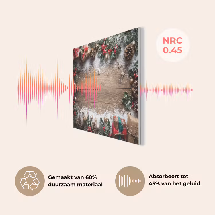 Kerstdecoratie - Geschenken - Hout - Veelkleurig PET vilt klein -USP_NL