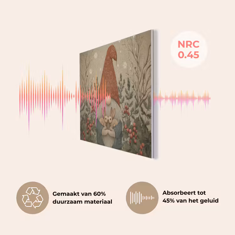 Kerstgnome - Konijntjes - Kleurrijk PET vilt klein -USP_NL