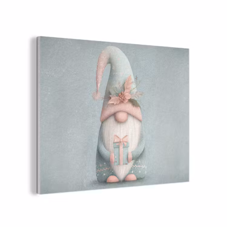 Kerstgnome - Cadeau - Groen PET vilt klein -3d