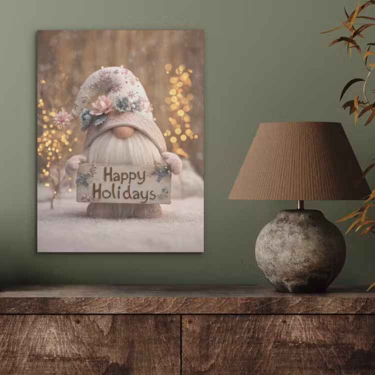 Kerst - Gnome - Bord - Kleurrijk PET vilt klein -sfeer2