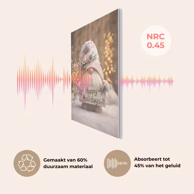 Kerst - Gnome - Bord - Kleurrijk PET vilt klein -USP_NL