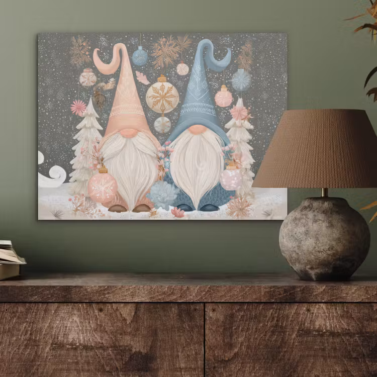 Kerst - Gnomen - Pastel PET vilt klein -sfeer2