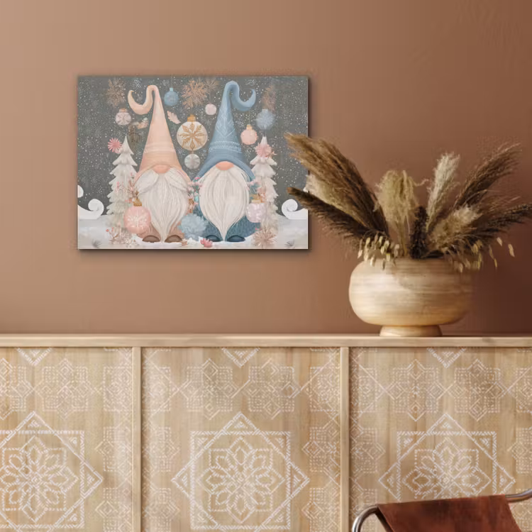 Kerst - Gnomen - Pastel PET vilt klein -sfeer4