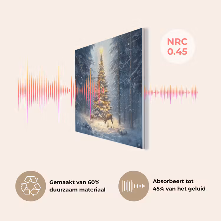 Kerstlicht - Woud - Hert - Donker PET vilt klein -USP_NL