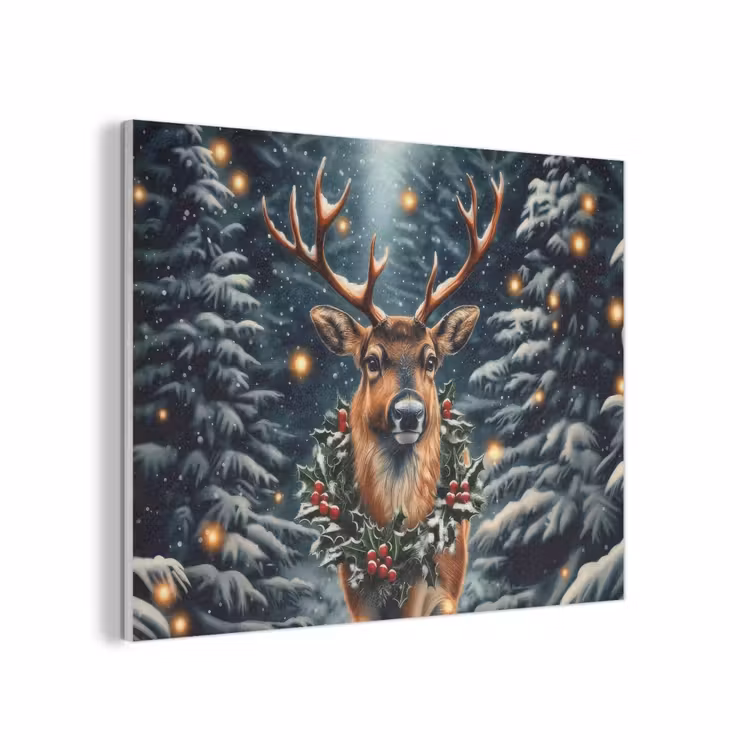 Kerst - Magie - Bos - Kleurrijk PET vilt klein -3d