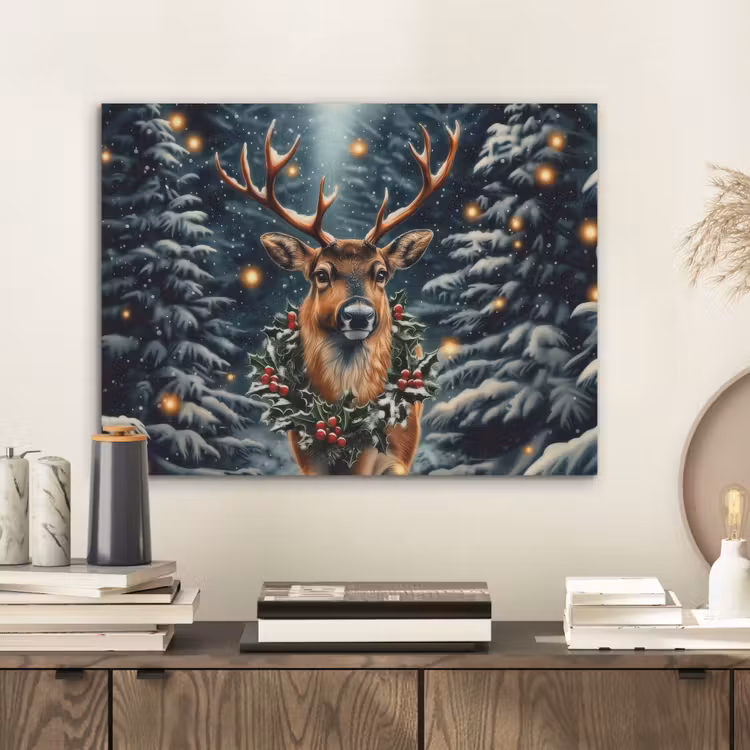 Kerst - Magie - Bos - Kleurrijk PET vilt klein -sfeer1
