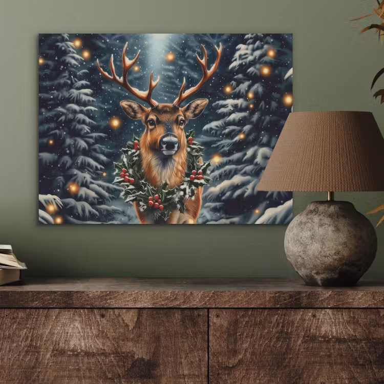 Kerst - Magie - Bos - Kleurrijk PET vilt klein -sfeer2
