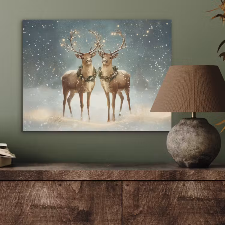 Kerstmagie - Winterwoud - Rendier PET vilt klein -sfeer2