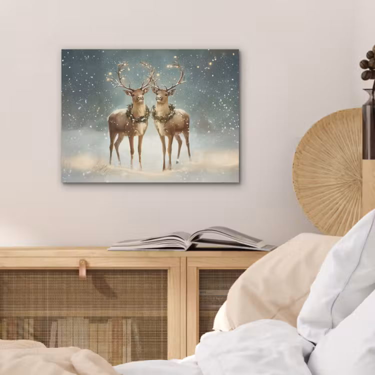 Kerstmagie - Winterwoud - Rendier PET vilt klein -sfeer3
