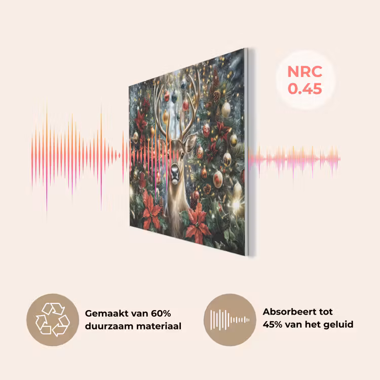 Kerstfeest - Dennenbos - Rood PET vilt klein -USP_NL