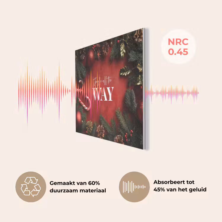 Kerst - Quote - Rood - Kerstballen PET vilt klein -USP_NL