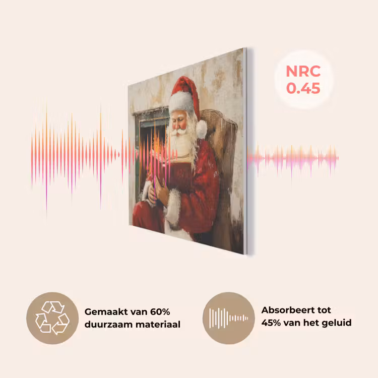 Kerst - Kerstman - Winter - Open Haard PET vilt klein -USP_NL