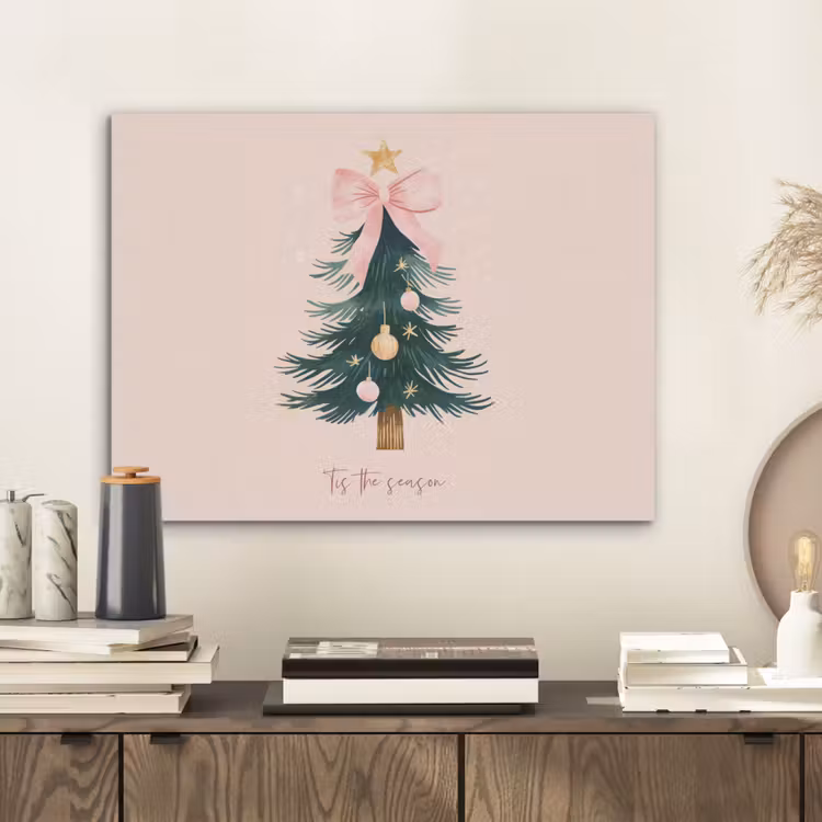Christmas Season - Kerst - Kerstboom - Roze PET vilt klein -sfeer1