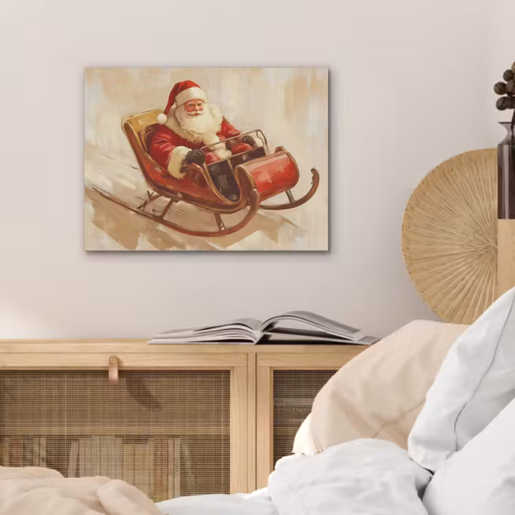 Kerst - Slee - Kerstman PET vilt klein -sfeer3