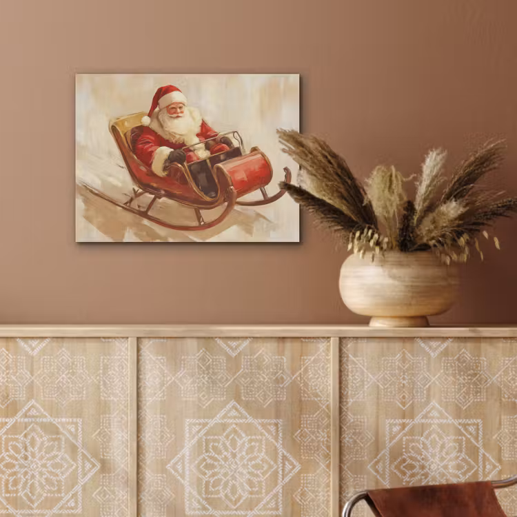Kerst - Slee - Kerstman PET vilt klein -sfeer4