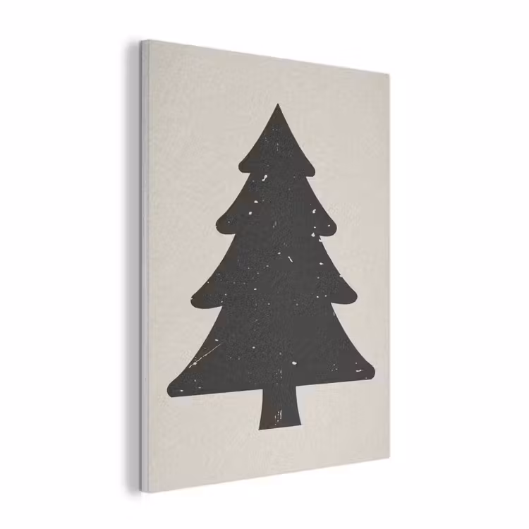 Kerstboom - Zwarte kerstboom - Boom - Japandi PET vilt klein -3d