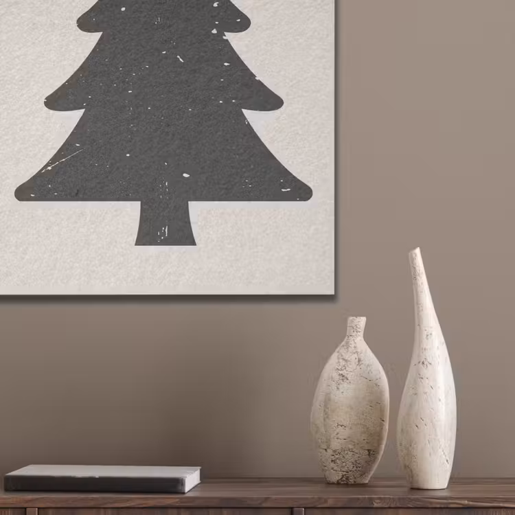 Kerstboom - Zwarte kerstboom - Boom - Japandi PET vilt klein -sfeer6_closeup