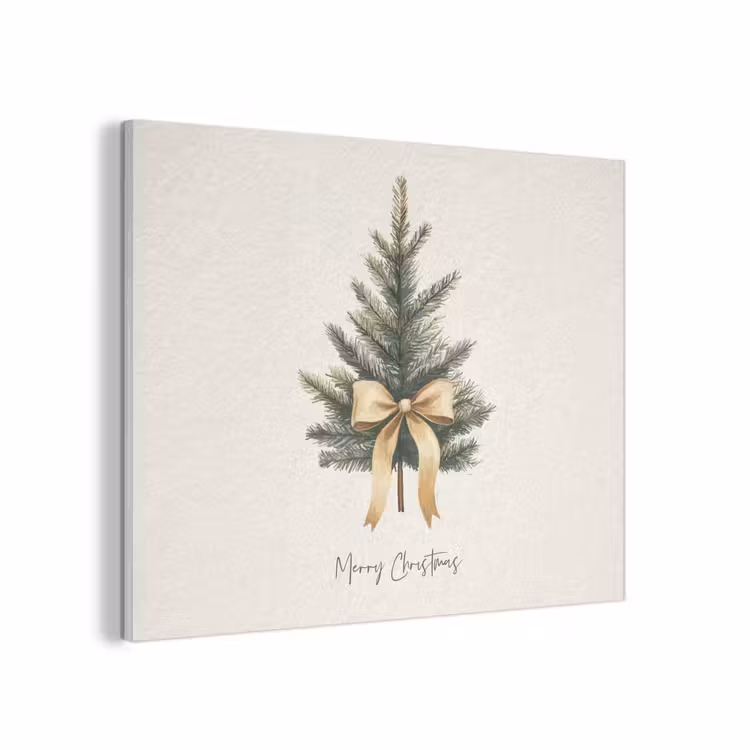 Kerstboom - Kerst - Merry Christmas - Beige PET vilt klein -3d