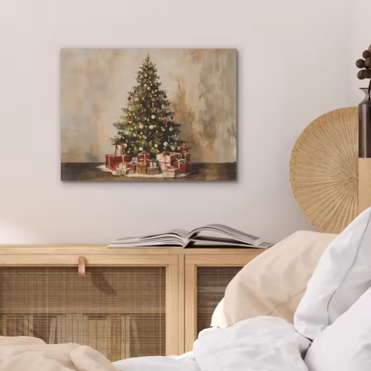 Kerstboom - Versierd - Kleurrijk PET vilt klein -sfeer3