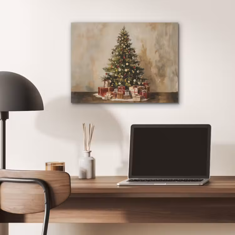 Kerstboom - Versierd - Kleurrijk PET vilt klein -sfeer5