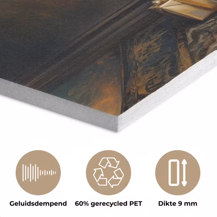 Kerstboom - Cadeaus - Goud PET vilt klein -closeup_NL