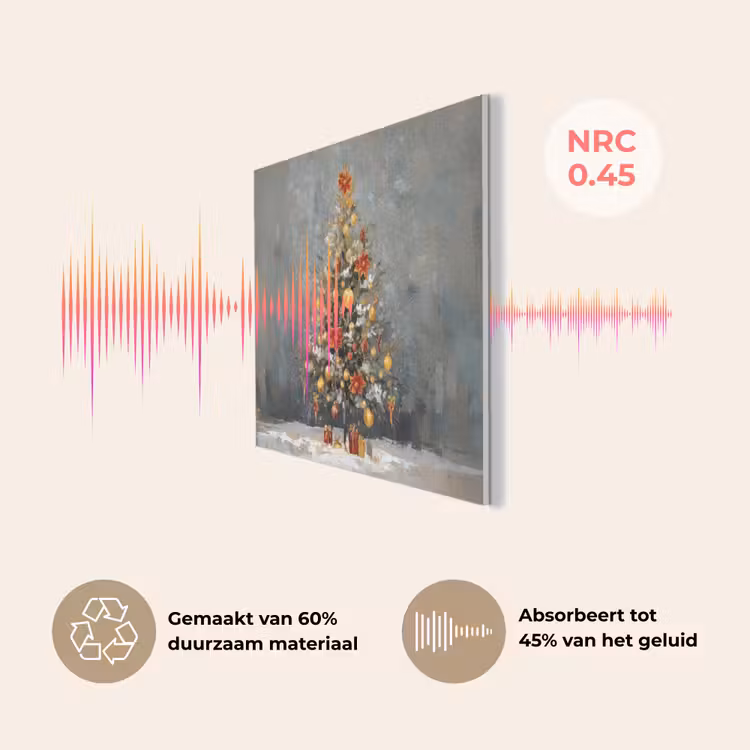Kerstboom - Cadeaus - Rood - Goud PET vilt klein -USP_NL