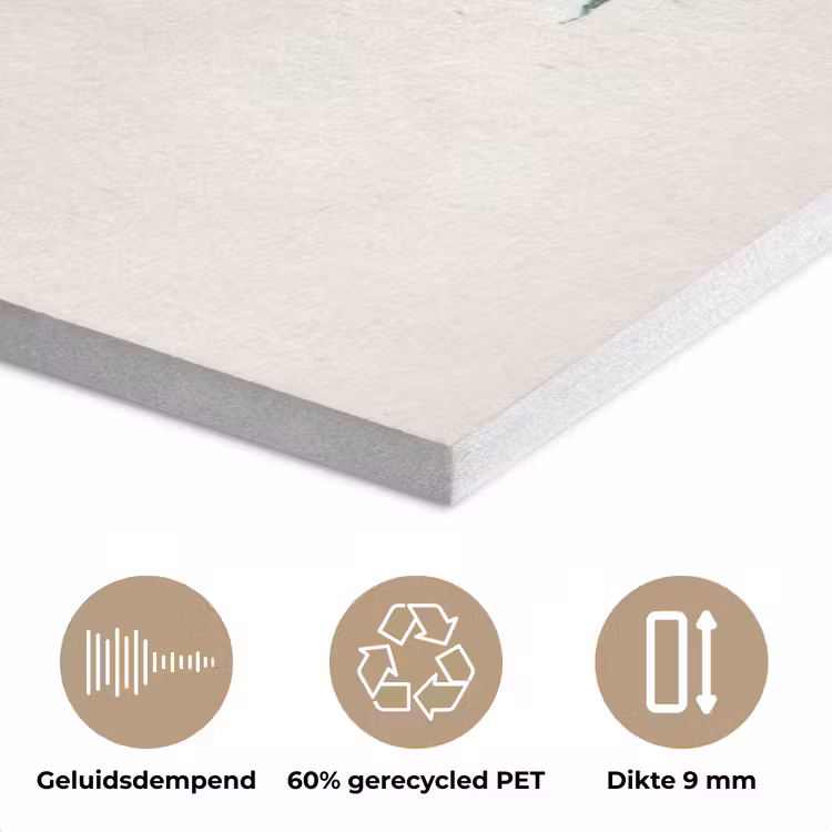 Kerstboom - Illustratie - Ster - Sneeuw PET vilt klein -closeup_NL