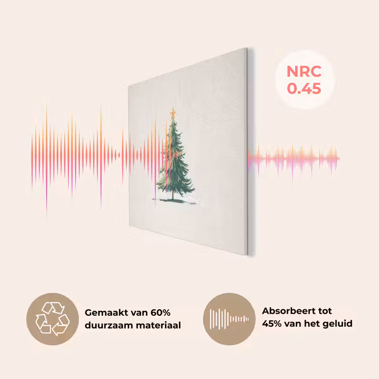Kerstboom - Illustratie - Ster - Sneeuw PET vilt klein -USP_NL