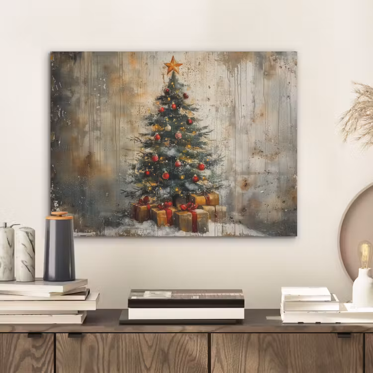 Kerstboom - Vintage - Kerst - Cadeau PET vilt klein -sfeer1
