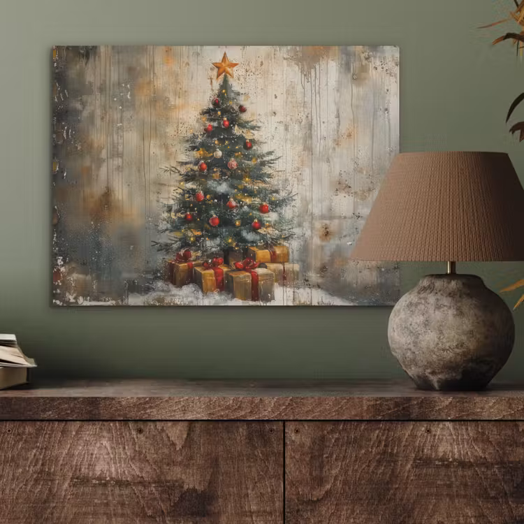 Kerstboom - Vintage - Kerst - Cadeau PET vilt klein -sfeer2