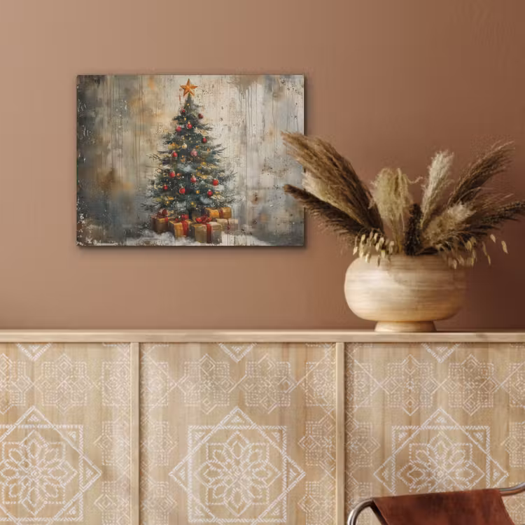 Kerstboom - Vintage - Kerst - Cadeau PET vilt klein -sfeer4