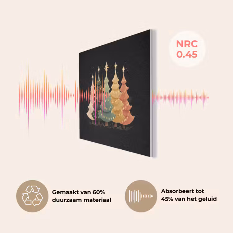 Kerstbomen - Kleurrijk - Lichtjes - Ster PET vilt klein -USP_NL